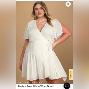 White shift dress